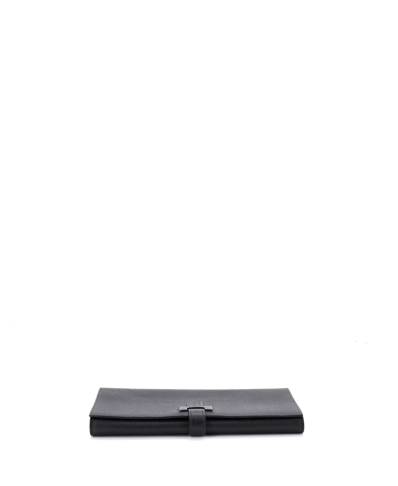 Pre-Owned HERMES Long New H Passant Wallet Leather