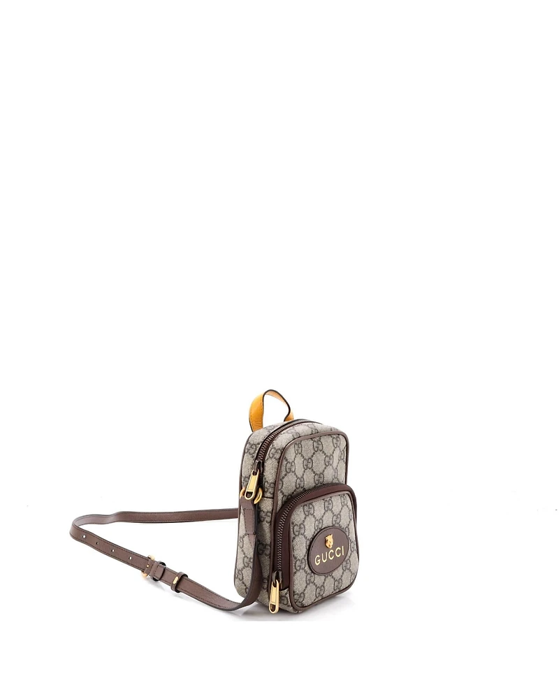Pre-Owned Gucci Mini Neo Vintage Top Handle Crossbody Bag Gg Coated Canvas