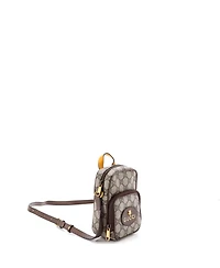 Pre-Owned Gucci Mini Neo Vintage Top Handle Crossbody Bag Gg Coated Canvas