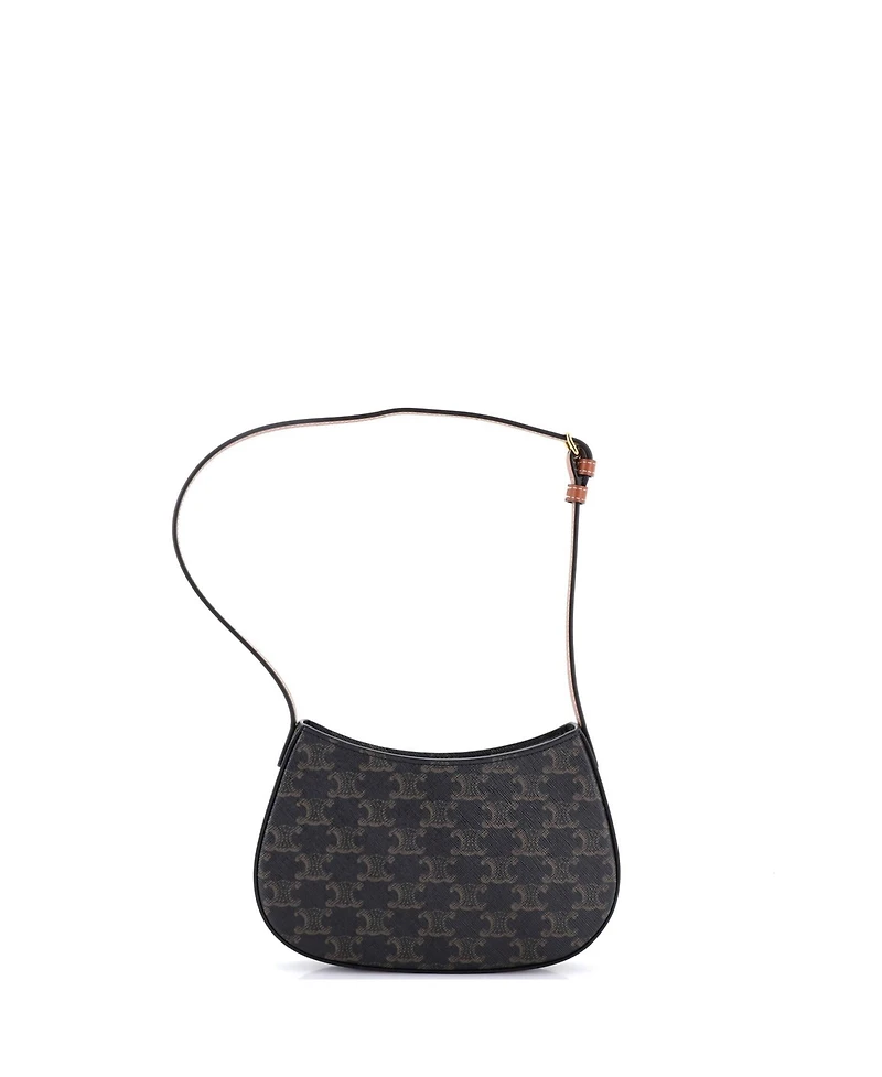 Pre-Owned Celine Medium Triomphe Tilly Bag Triomphe Coated Canvas