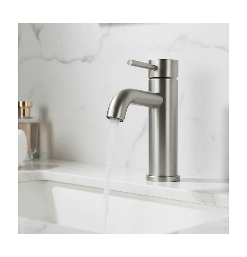 Phying Single Handle Bathroom Faucet Lavatory Faucet Stainless Steel Single Hole-T10