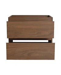 Sillysis Inch Wall Mounted Bathroom Vanity with Resin Sink, Soft Close Drawers