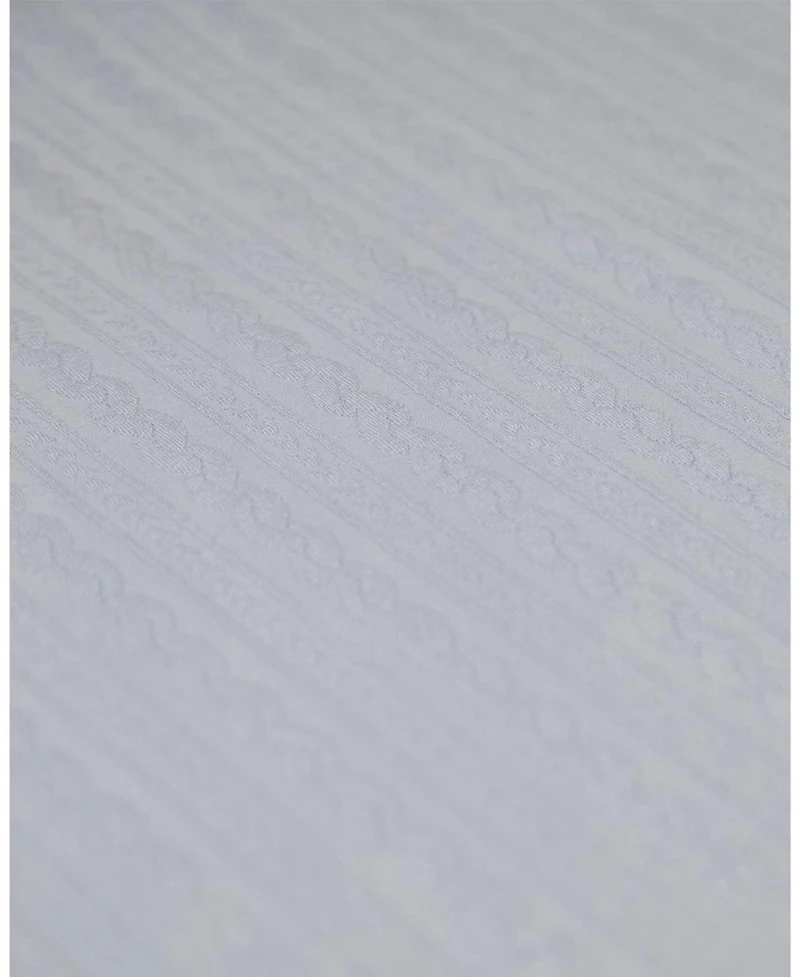 MeMoi Baby Faux-Cable Cotton-Rich Textured Swaddling Blanket