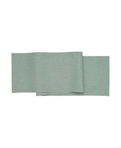 C&F Home Hemstitch Solid Sea Glass Everyday Runner 72" x 14