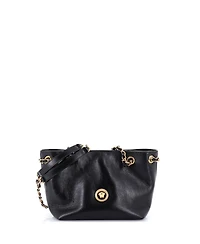 Pre-Owned Versace Mini Medusa Icon Chain Tote Leather