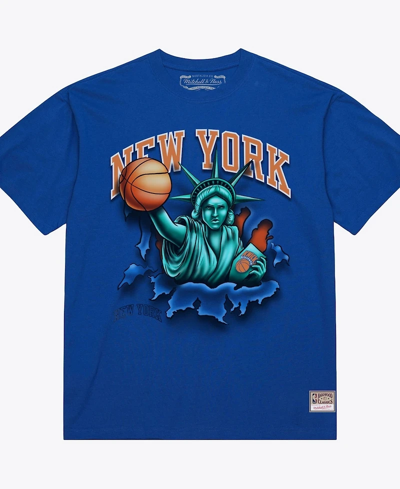Mitchell & Ness Men's Blue New York Knicks Breakthrough T-Shirt
