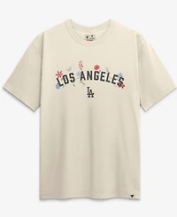Fanatics Men's Cream Los Angeles Dodgers Bloom T-Shirt