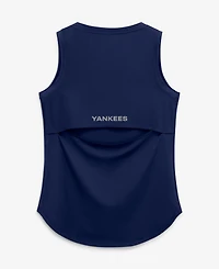 Fanatics Women's Navy New York Yankees Draped Mesh Back Performance Tank Top