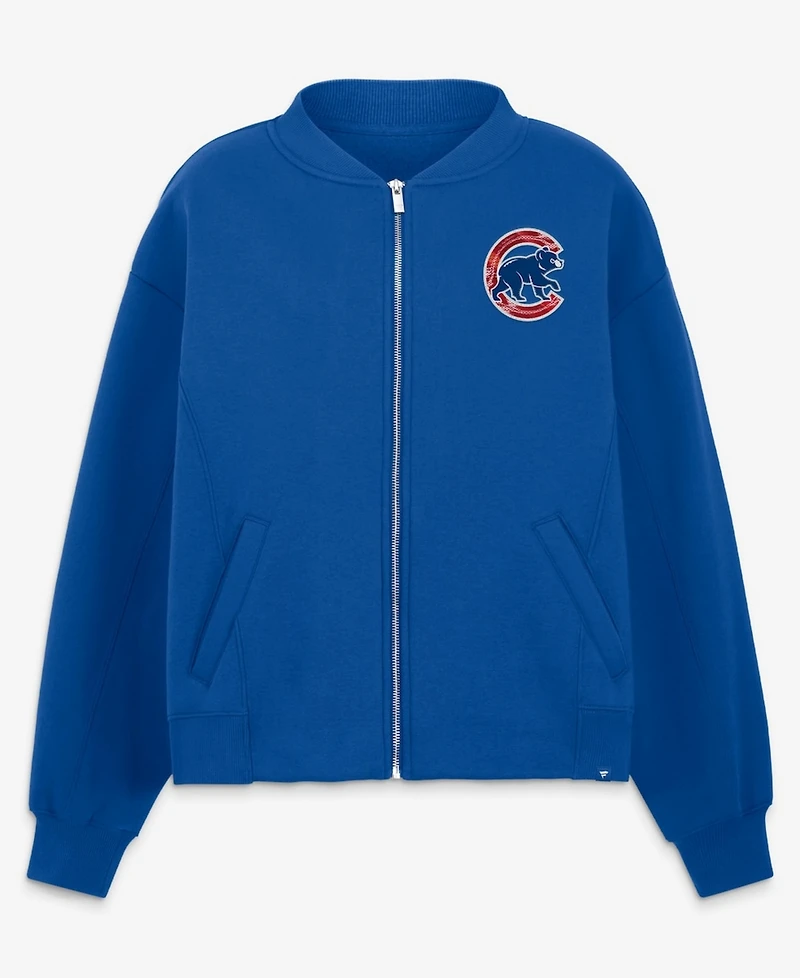 Fanatics Women's Royal Chicago Cubs Oversized Rage Against Full-Zip Jacket