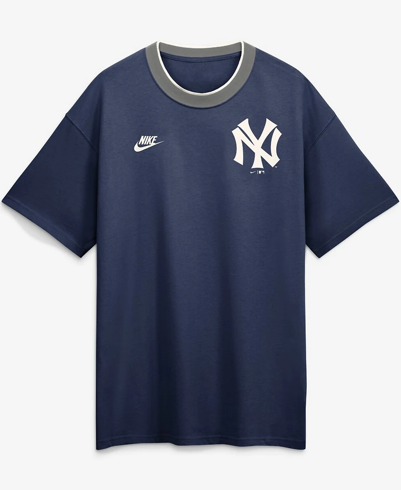 Nike Men's Navy New York Yankees Cooperstown Collection Ringer T-Shirt