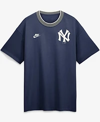 Nike Men's Navy New York Yankees Cooperstown Collection Ringer T-Shirt