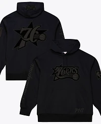 Mitchell & Ness Men's Black Philadelphia 76ers Phantom Fleece Hoodie