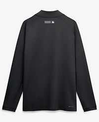 Nike Men's Black Los Angeles Dodgers Authentic Collection Dri-fit Raglan Half-Zip Pullover