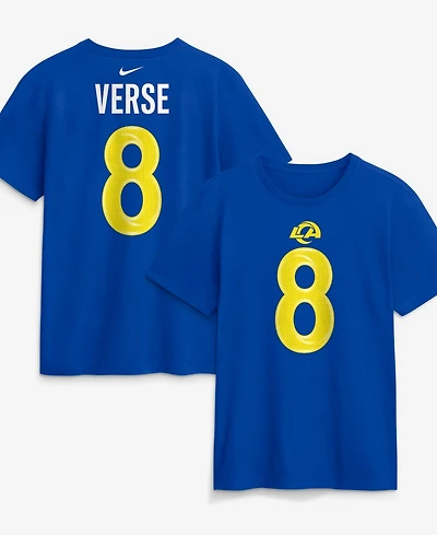 Nike Men's Jared Verse Royal Los Angeles Rams Name Number T-Shirt