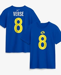 Nike Men's Jared Verse Royal Los Angeles Rams Name Number T-Shirt