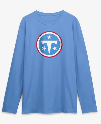 Logo Athletic Men's Light Blue Tennessee Titans Primary Long Sleeve T-Shirt