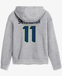 Nike Women's Jaxon Smith-Njigba Heather Gray Seattle Seahawks Super Bowl Lx Champions Patch Name Number Hoodie