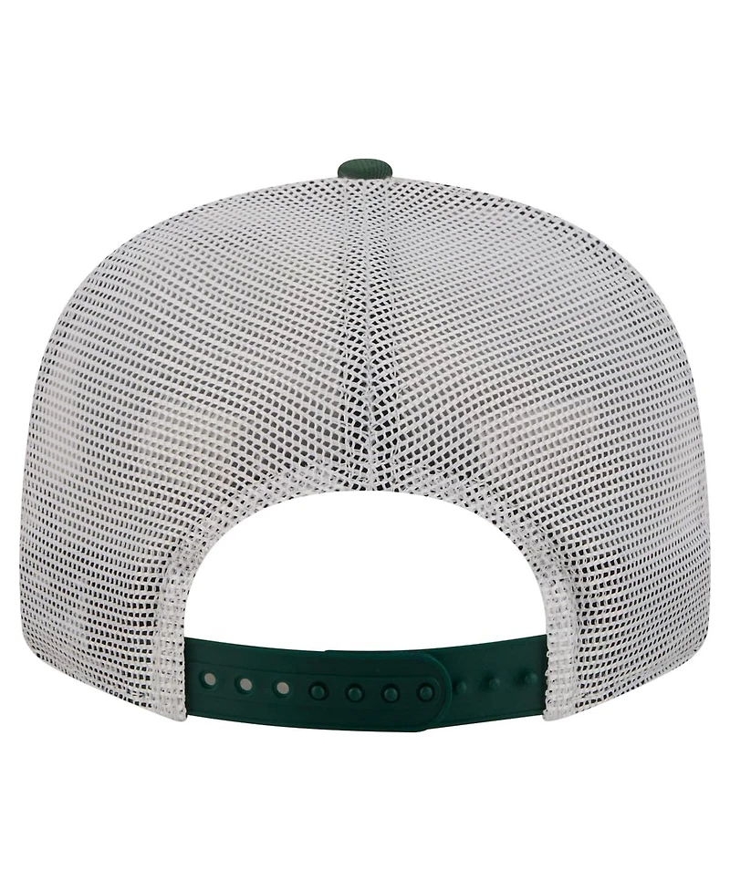 New Era Men's Green Green Bay Packers Core Team 9FIFTY Trucker Snapback Hat