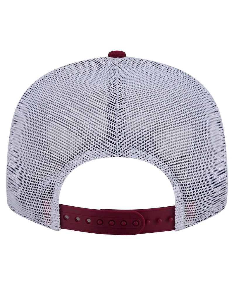 New Era Men's Burgundy Washington Commanders Core Team 9FIFTY Trucker Snapback Hat