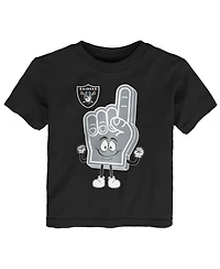 Outerstuff Baby Boys and Girls Black Las Vegas Raiders Handy Man T-Shirt