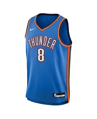 Nike Big Boys and Girls Jalen Williams Blue Oklahoma City Thunder Swingman Jersey - Icon Edition
