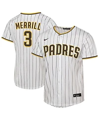 Nike Big Boys and Girls Jackson Merrill White San Diego Padres Home Replica Jersey