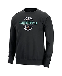 Nike Men's and Women's Black New York Liberty 2026 On-Court Practice Dri-fit Sweatshirt