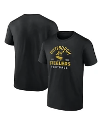 Logo Athletic Men's Black Pittsburgh Steelers Vintage Arch T-Shirt