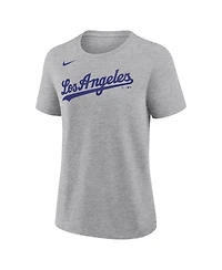 Nike Women's Shohei Ohtani Heather Gray Los Angeles Dodgers Name Number T-Shirt