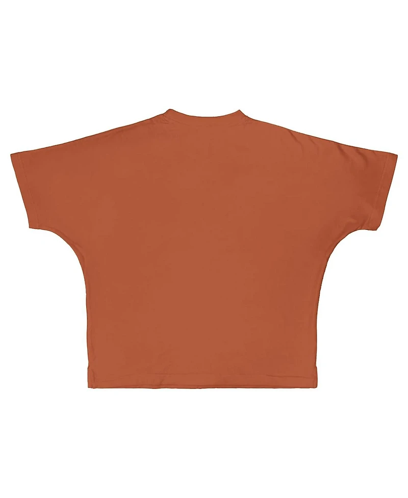 Pressbox Women's Texas Orange Longhorns Flannigan Oversized T-Shirt