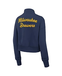 Nike Women's Navy Milwaukee Brewers Primetime Phoenix Fleece Half-Zip Sweatshirt