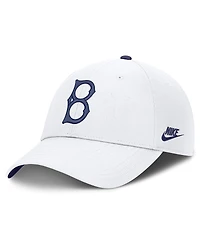 Nike Men's White Brooklyn Dodgers Cooperstown Collection Club Dri-fit Adjustable Hat