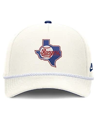 Nike Men's Cream Texas Rangers Cooperstown Rise Adjustable Hat