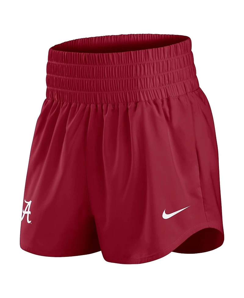 Nike Women's Crimson Alabama Tide Performance One Dri-fit High-Rise Shorts