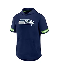 Fanatics Men's College Navy Seattle Seahawks Optimal Play Short Sleeve Hooded T-Shirt