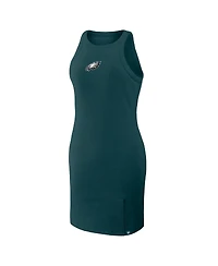 Fanatics Women's Midnight Green Philadelphia Eagles Push Beyond Tri-Blend Ribbed Sleeveless Dress