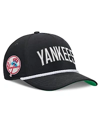 Nike Men's Black New York Yankees Cooperstown Collection Rise Adjustable Hat