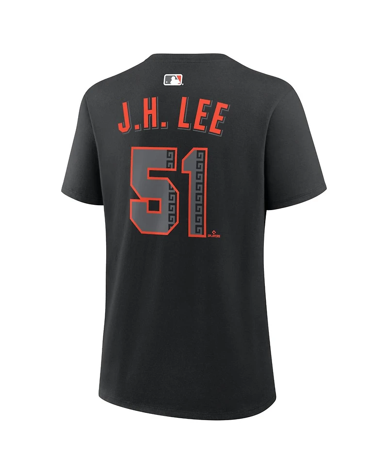 Nike Women's Jung Hoo Lee Black San Francisco Giants Name Number T-Shirt