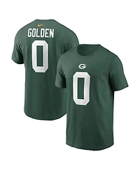 Nike Men's Matthew Golden Green Bay Packers Name Number T-Shirt