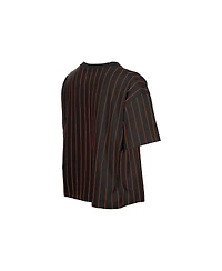 New Era Women's Black San Francisco Giants Throwback Meshback Pinstripe Boxy T-Shirt