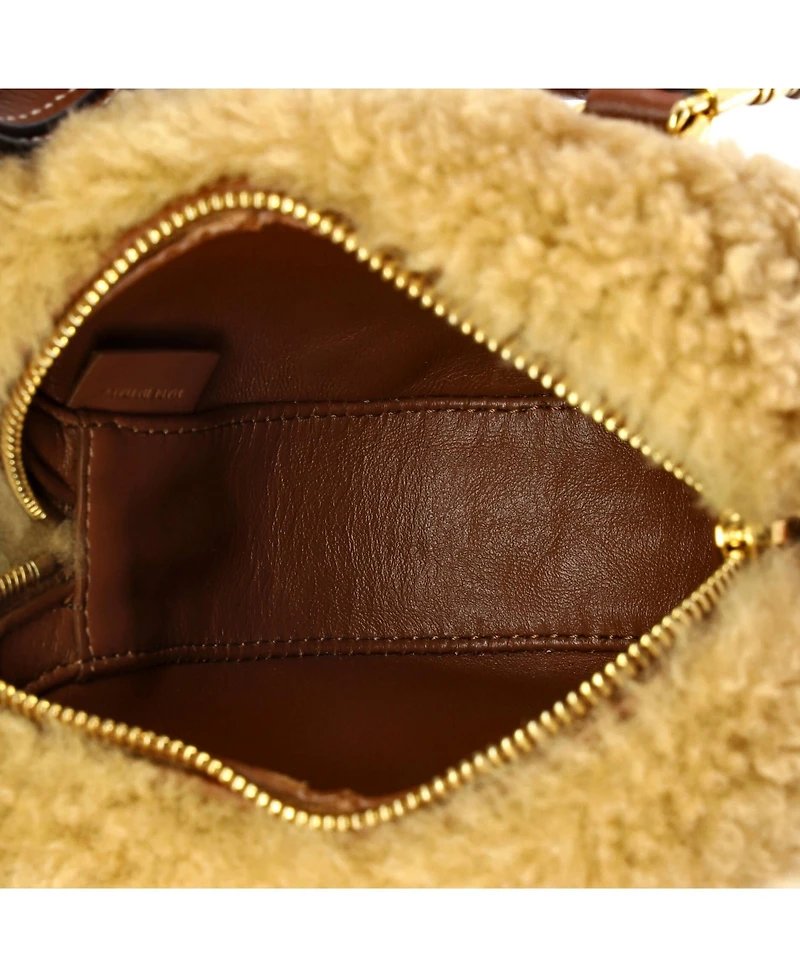 Pre-Owned Celine Medium Heart Bag Shearling with Leather