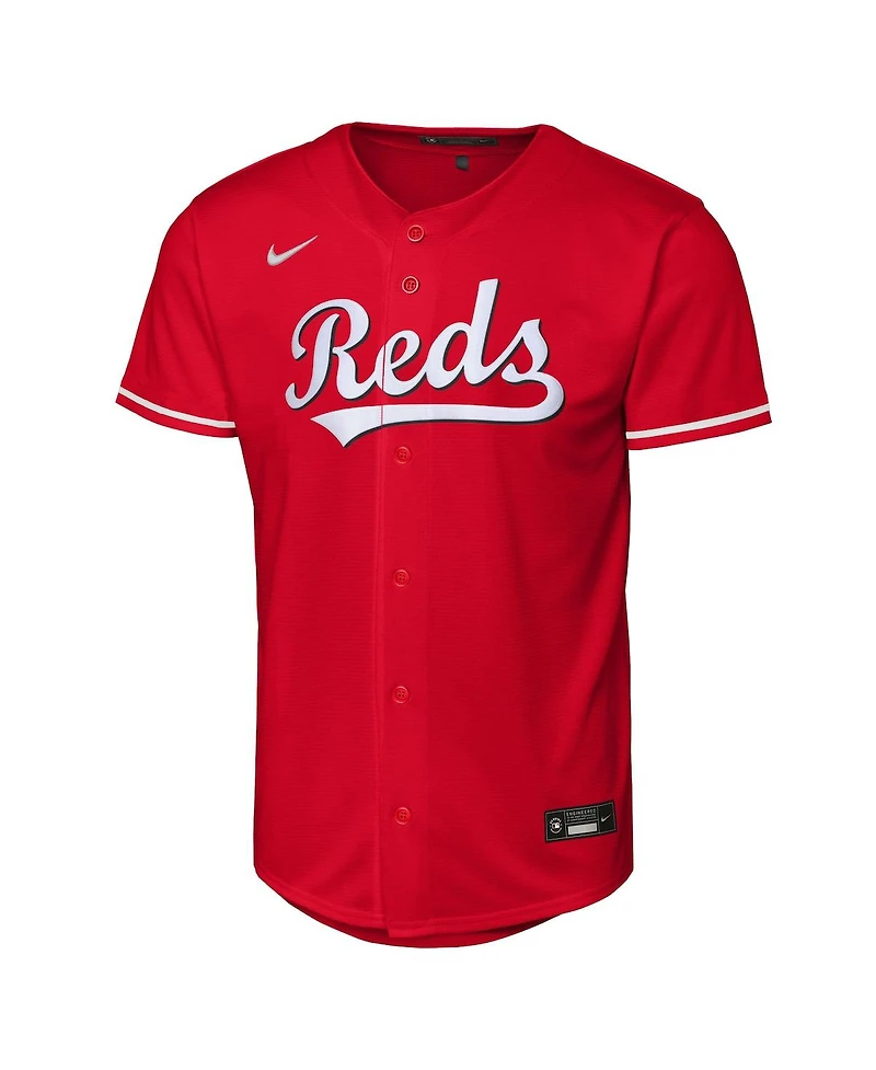 Nike Big Boys and Girls Red Cincinnati Reds Alternate Replica Jersey
