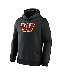 Logo Athletic Men's Black Washington Commanders Primary Hoodie
