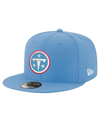 New Era Men's Light Blue Tennessee Titans Primary Logo 9FIFTY Snapback Hat