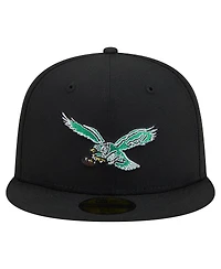 New Era Men's Black Philadelphia Eagles 59FIFTY Fitted Hat