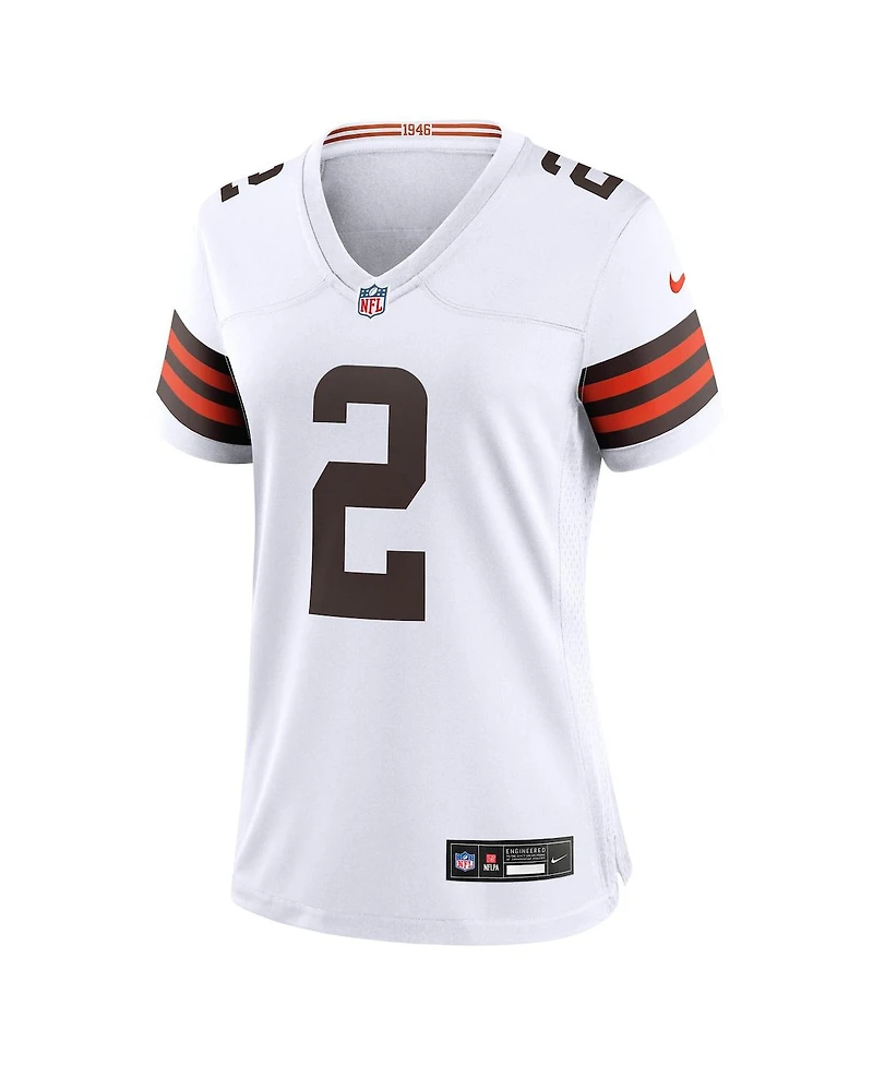 Nike Women's Shedeur Sanders White Cleveland Browns Game Jersey
