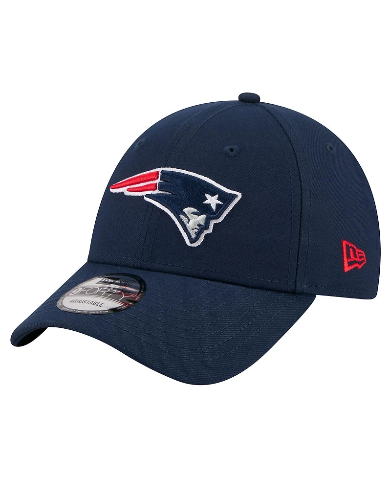 New Era Men's Navy New England Patriots Core Team 9FORTY Adjustable Hat