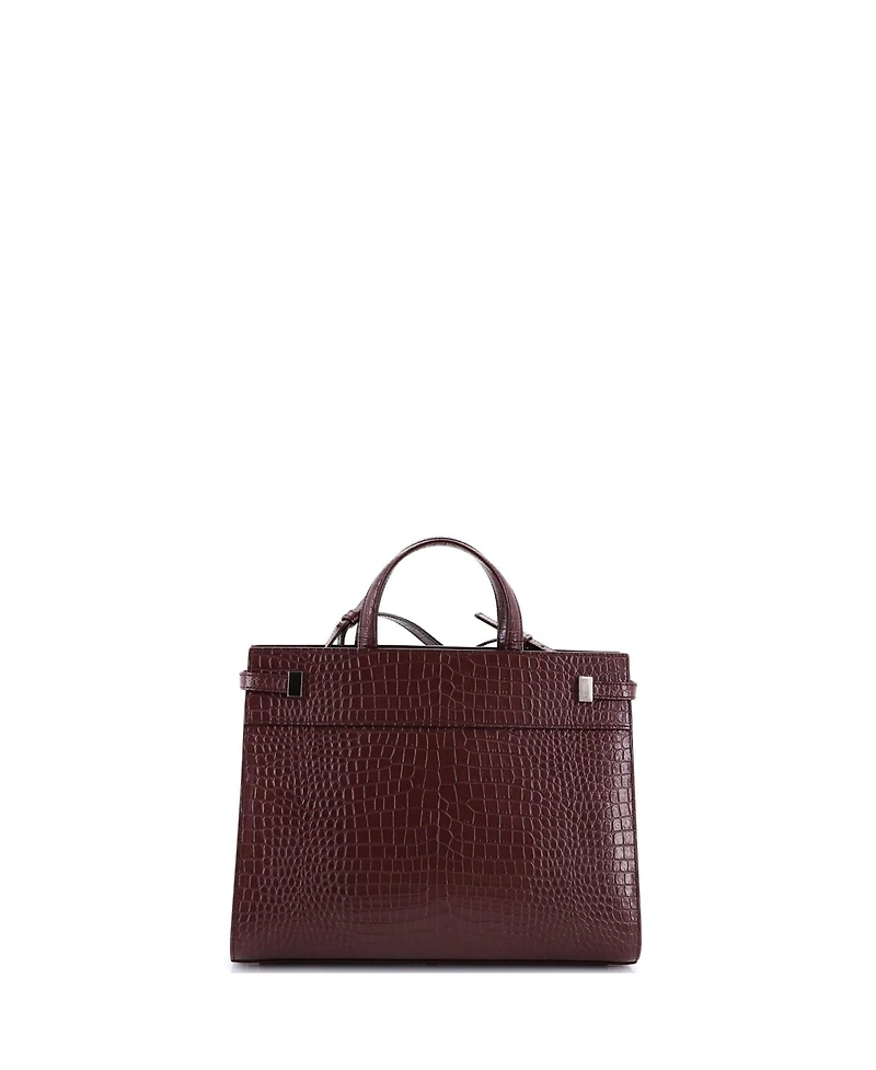 Pre-Owned Saint Laurent Small Manhattan Tote Embossed Leather