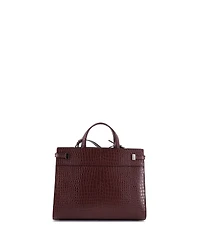 Pre-Owned Saint Laurent Small Manhattan Tote Embossed Leather