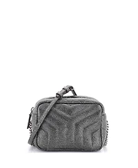 Pre-Owned Saint Laurent Mini LouLou Bowling Bag Matelasse Chevron Leather